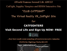 Tablet Screenshot of clubcatfight.com